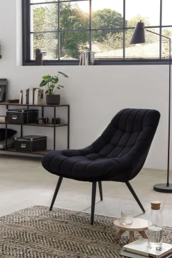 Fauteuils^Huisenthuis Fauteuil Stijn Zwart