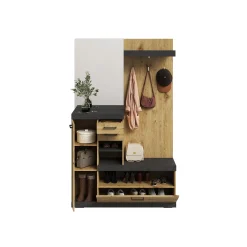 Garderobekasten^Huisenthuis Garderobekast Hermes Matera Artisan Eiken