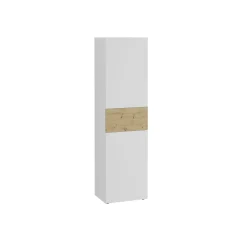 Garderobekasten^Huisenthuis Garderobekast Zeger Wit Artisan Eiken