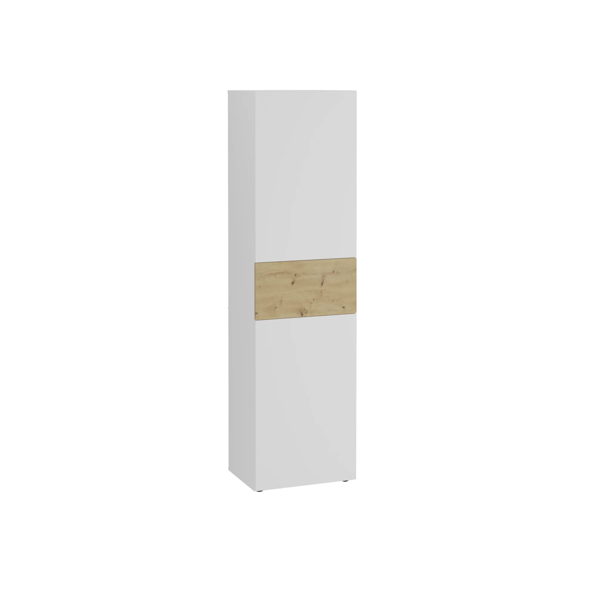 Garderobekasten^Huisenthuis Garderobekast Zeger Wit Artisan Eiken