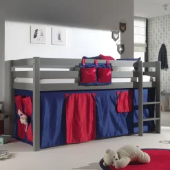 Kinderkameraccessoires^Huisenthuis Gordijn Charlie Blauw/Rood Blauw, Rood
