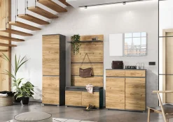 Schoenenkasten^Huisenthuis Halbank Lazio Laag Eiken