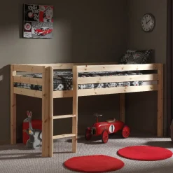 Kinderbedden^Huisenthuis Halfhoogslaper Charlie 1 Grenen