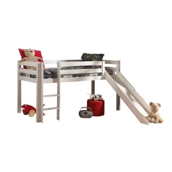 Kinderbedden^Huisenthuis Halfhoogslaper Charlie 2 Wit