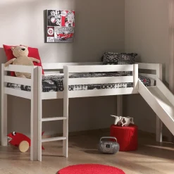 Kinderbedden^Huisenthuis Halfhoogslaper Charlie 2 Wit