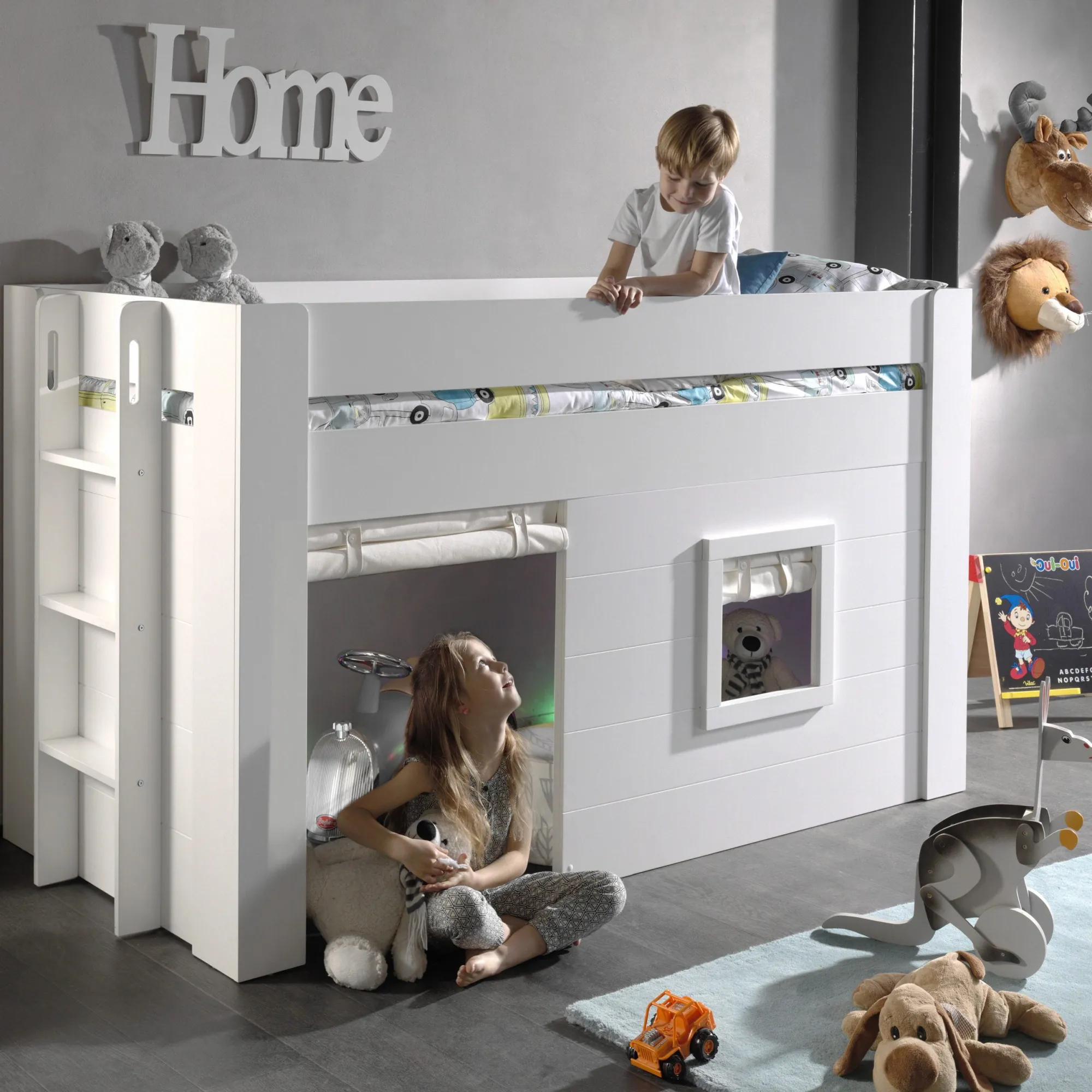 Kinderbedden^Huisenthuis Halfhoogslaper Rusty