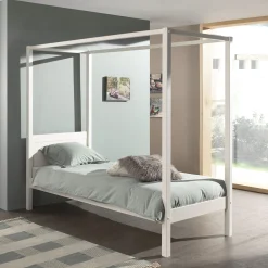 Kinderbedden^Huisenthuis Hemelbed Charlie Wit 90×200 cm