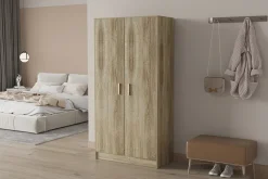 Kantoorkasten|Kledingkasten^Huisenthuis Hoge dichte kast Edwin Sonoma 75x36x148 cm