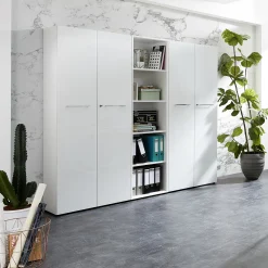 Kantoorkasten^Huisenthuis Hoge open kantoorkast Destin Wit