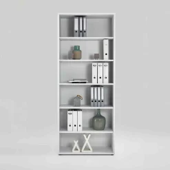 Kantoorkasten^Huisenthuis Hoge open kast Nereus 90 cm Wit