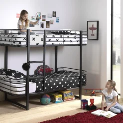 Kinderbedden^Huisenthuis Hoogslaper Riva-Z Zwart
