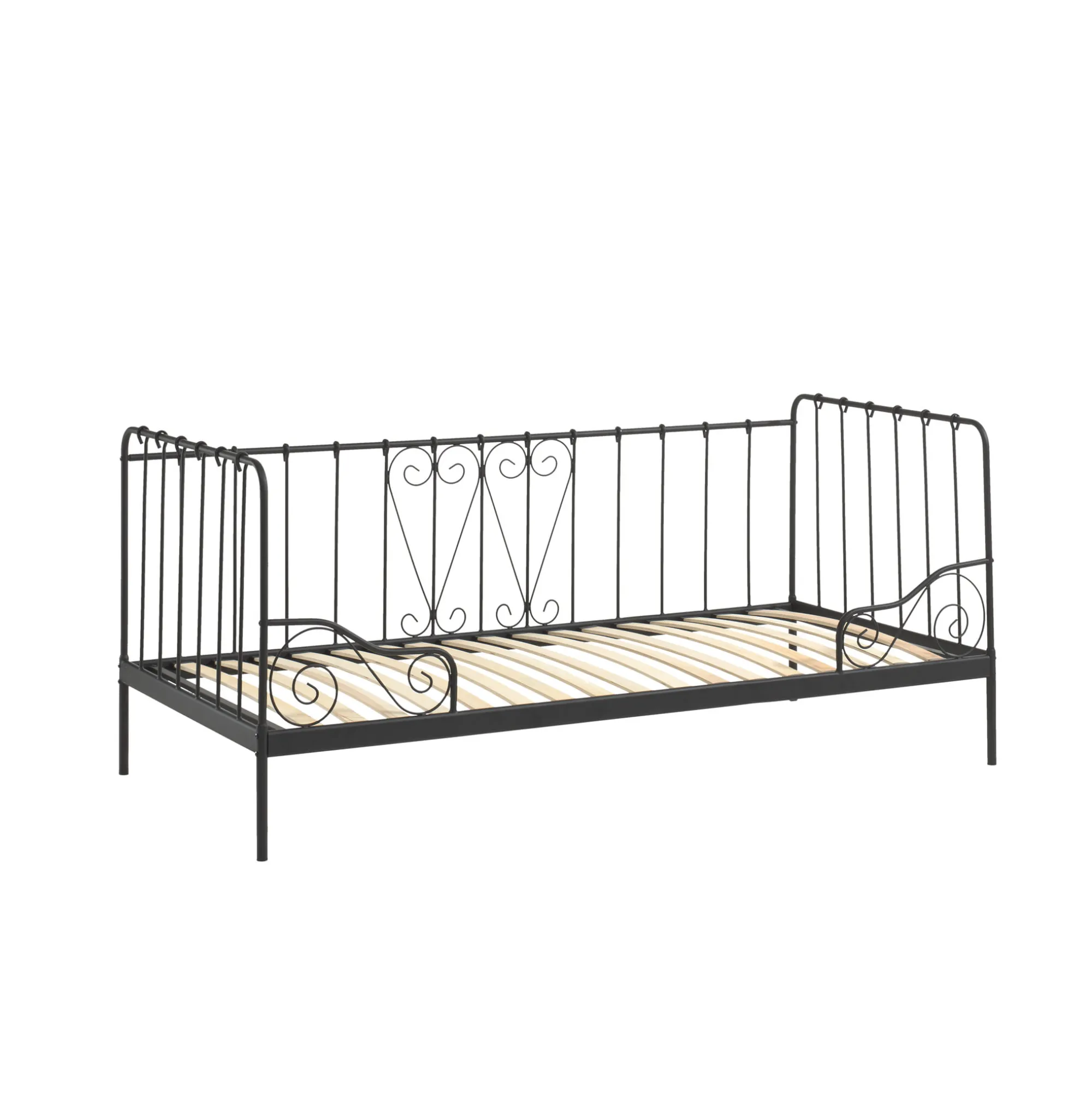 Kinderbedden^Huisenthuis Kajuitbed Mees Zwart