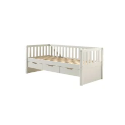 Kinderbedden^Huisenthuis Kajuitbed Seppe – Met laden Wit