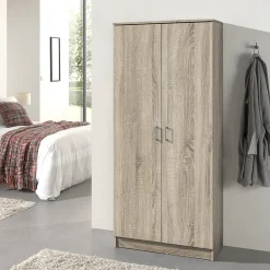 Kantoorkasten|Kledingkasten^Huisenthuis Kast Loek M Sonoma