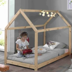 Kinderbedden^Huisenthuis Kinderbed Dreamhouse-N Grenen