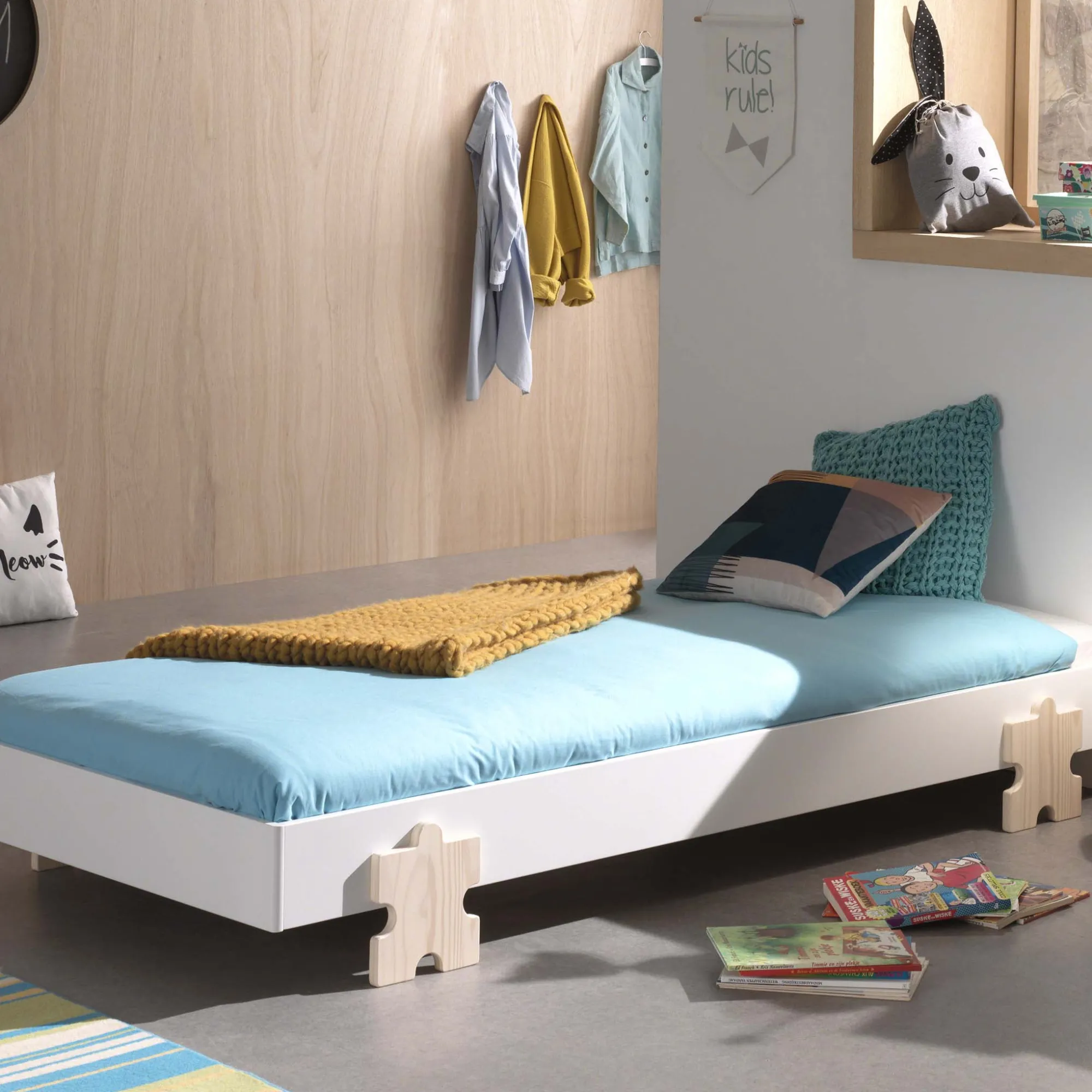 Kinderbedden^Huisenthuis Kinderbed Elif Wit