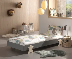 Kinderbedden^Huisenthuis Kinderbed Nynke Grijs