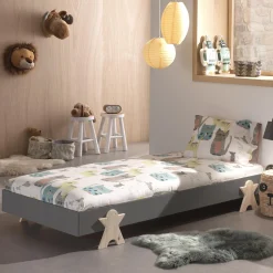 Kinderbedden^Huisenthuis Kinderbed Nynke Grijs