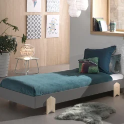 Kinderbedden^Huisenthuis Kinderbed Ted Grijs