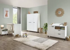 Kinderkamerkasten^Huisenthuis Kledingkast Finn 2-deurs Wit