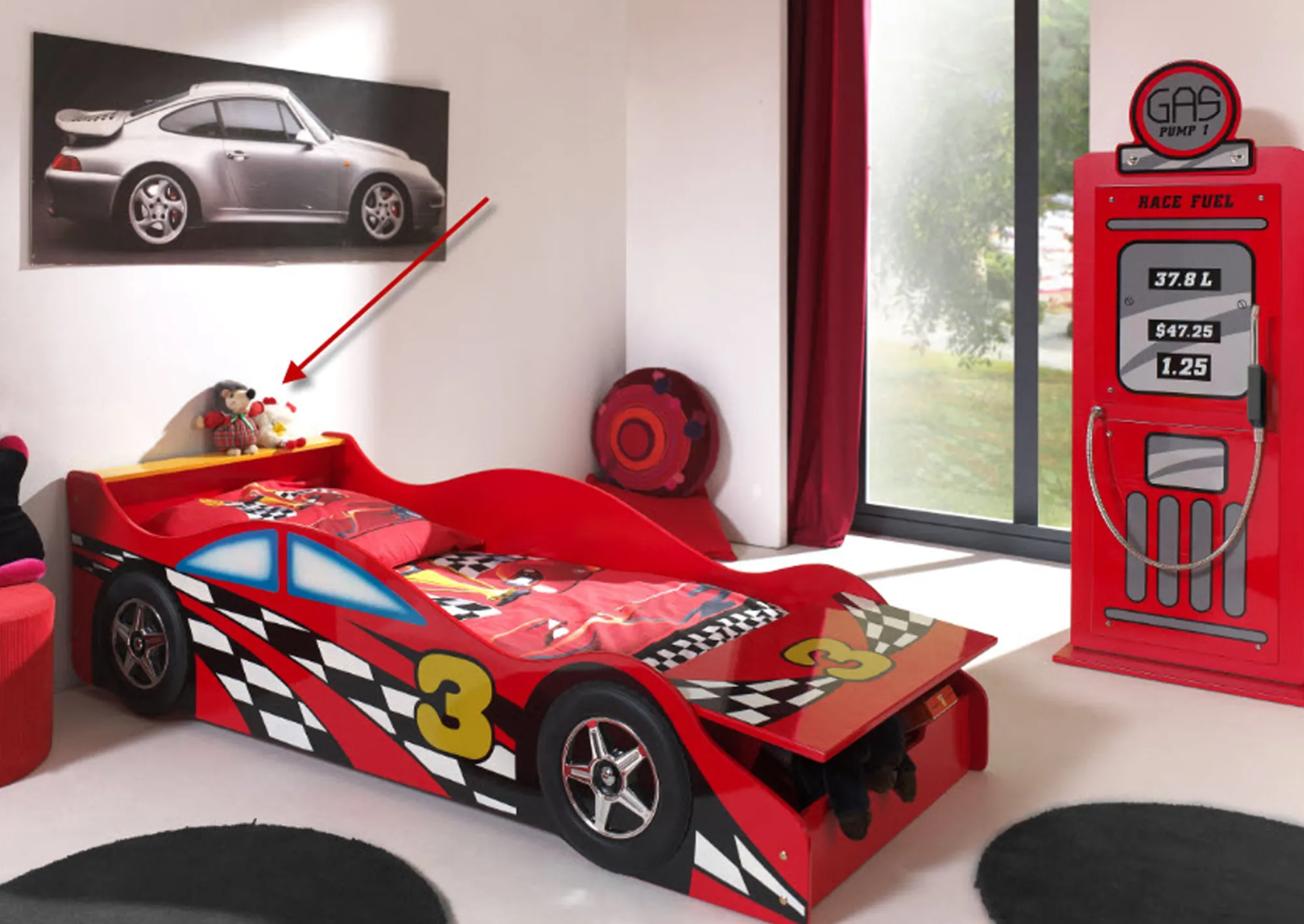 Peuterbedden^Huisenthuis Kleuter raceauto bed Alan