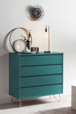 Ladekasten^Huisenthuis Ladekast Lucy 90 cm Blauw