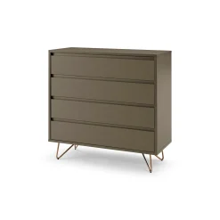 Ladekasten^Huisenthuis Ladekast Lucy 90 cm Grijs