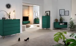 Ladekasten^Huisenthuis Ladekast Lucy 45 cm Groen