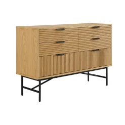 Ladekasten^Huisenthuis Ladekast Ruben Eiken 120x40x80cm