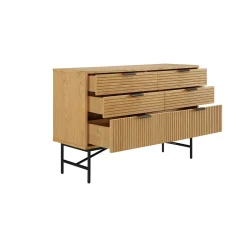 Ladekasten^Huisenthuis Ladekast Ruben Eiken 120x40x80cm