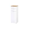 Badkamerkasten^Huisenthuis Lage badkamerkast Palma Eiken Wit 112 cm