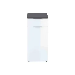 Badkamerkasten^Huisenthuis Lage badkamerkast Palma 86 cm Grafiet Wit
