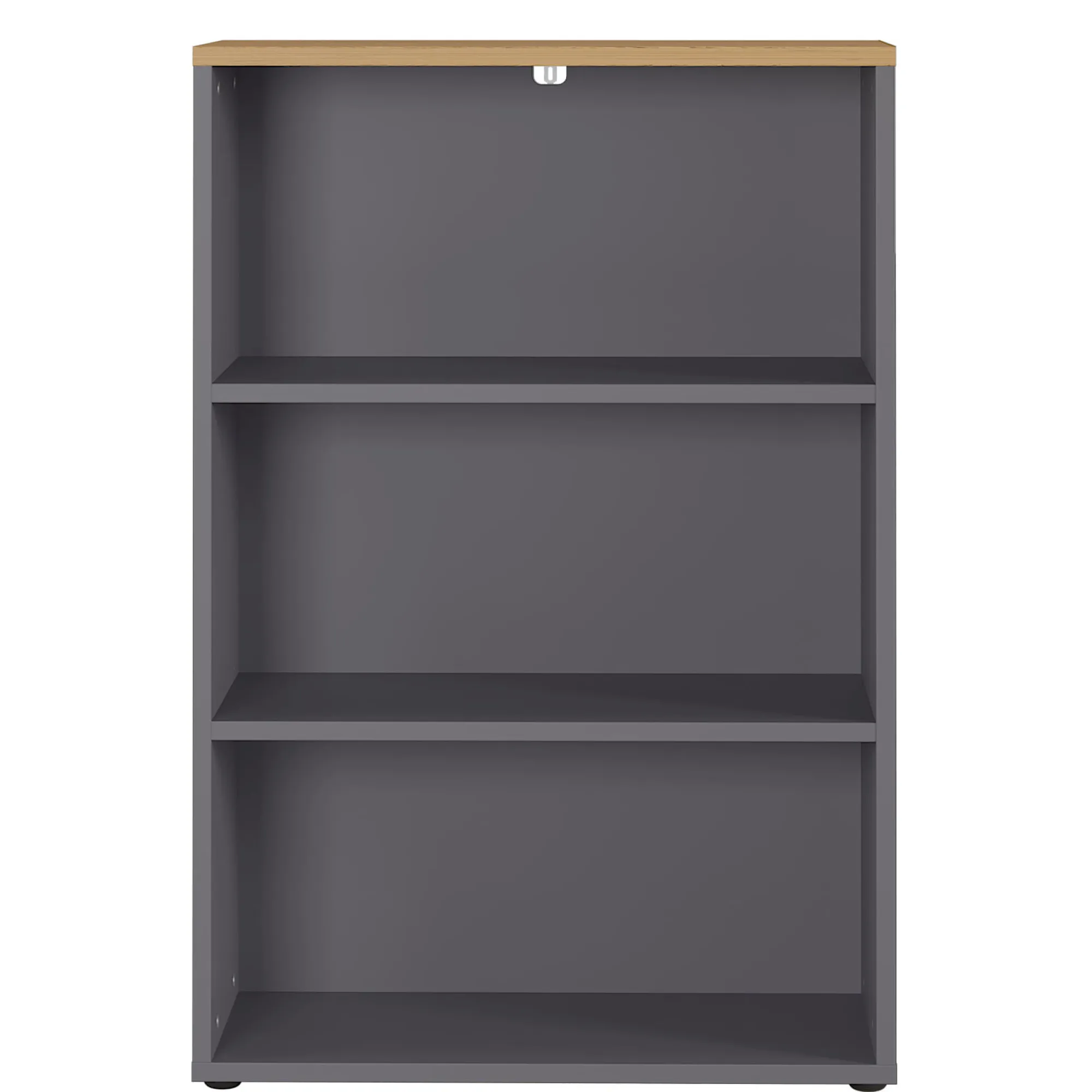 Kantoorkasten^Huisenthuis Lage brede kantoorkast Ergonoma Eiken Antraciet, Eiken