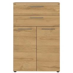 Kantoorkasten^Huisenthuis Lage dichte kantoorkast laden Ergonoma Eiken Antraciet, Eiken