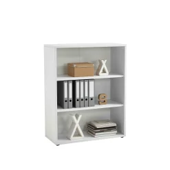 Kantoorkasten^Huisenthuis Lage open kast Nereus 90 cm Wit