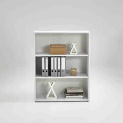 Kantoorkasten^Huisenthuis Lage open kast Nereus 90 cm Wit