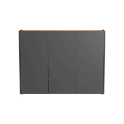 Opbergkasten^Huisenthuis Opbergkast Aniek 105 cm Grafiet Eiken