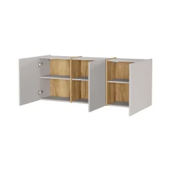 Schoenenkasten|Opbergkasten^Huisenthuis Opbergkast Aniek Kasjmier Eiken 55 cm