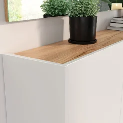 Schoenenkasten|Opbergkasten^Huisenthuis Opbergkast Aniek 86 cm Wit