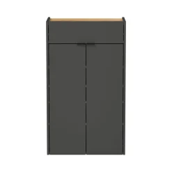 Schoenenkasten|Opbergkasten^Huisenthuis Opbergkast Eleonore 56 cm Grafiet