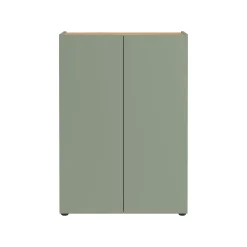 Schoenenkasten|Kantoorkasten^Huisenthuis Opbergkast Eleonore 74 cm Groen