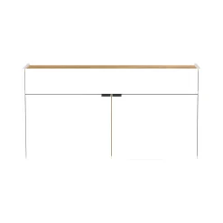 Schoenenkasten|Opbergkasten^Huisenthuis Opbergkast Eleonore 110 cm Wit
