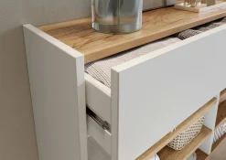 Schoenenkasten|Opbergkasten^Huisenthuis Opbergkast Eleonore 110 cm Wit