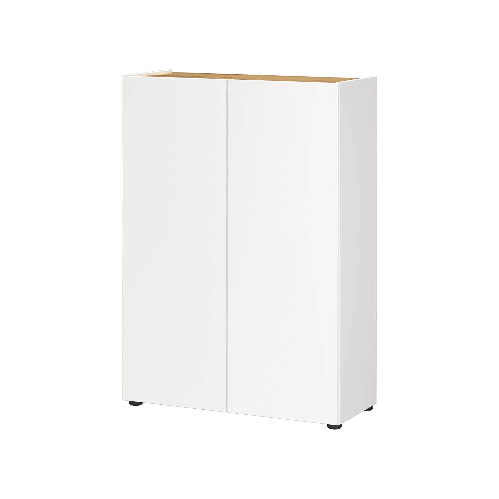 Schoenenkasten|Opbergkasten^Huisenthuis Opbergkast Eleonore 74 cm Wit
