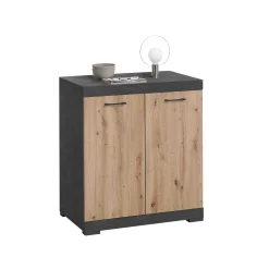 Opbergkasten^Huisenthuis Opbergkast Hermes 80x50x90 cm – 1 Artisan Eiken