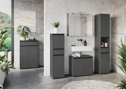Badkamerkasten|Opbergkasten^Huisenthuis Opbergkast Pula 63 cm Grafiet