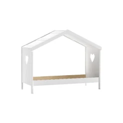 Kinderbedden^Huisenthuis Open Huisbed Fenna Wit 90×200 cm