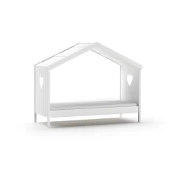 Kinderbedden^Huisenthuis Open Huisbed Fenna Wit 90×200 cm