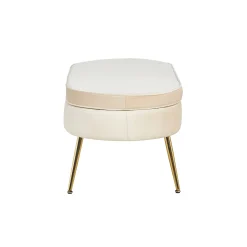 Poefen^Huisenthuis Poef Chanelle Velvet 99 cm Beige