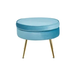 Poefen^Huisenthuis Poef Chanelle Velvet 52 cm Blauw